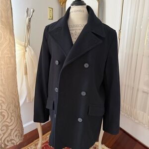Merona Men's Black Peacoat Size M